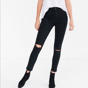 BDG black ripped high rise Jeans
